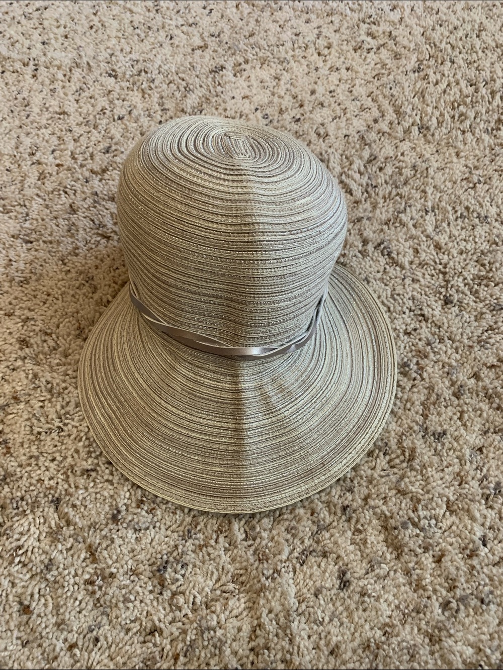 August Hats Cream Sun Hat with Satin Band